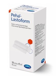 Бинт эластичный, Peha-Lastoform (Пеха-Ластоформ) р. 10смх4м №1 арт. 3001120 фиксирующий