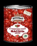 Фасоль, Штурвал 400 г красная в томатном соусе ГОСТ