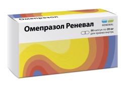 Омепразол Реневал, капс. кишечнораств. 20 мг №30